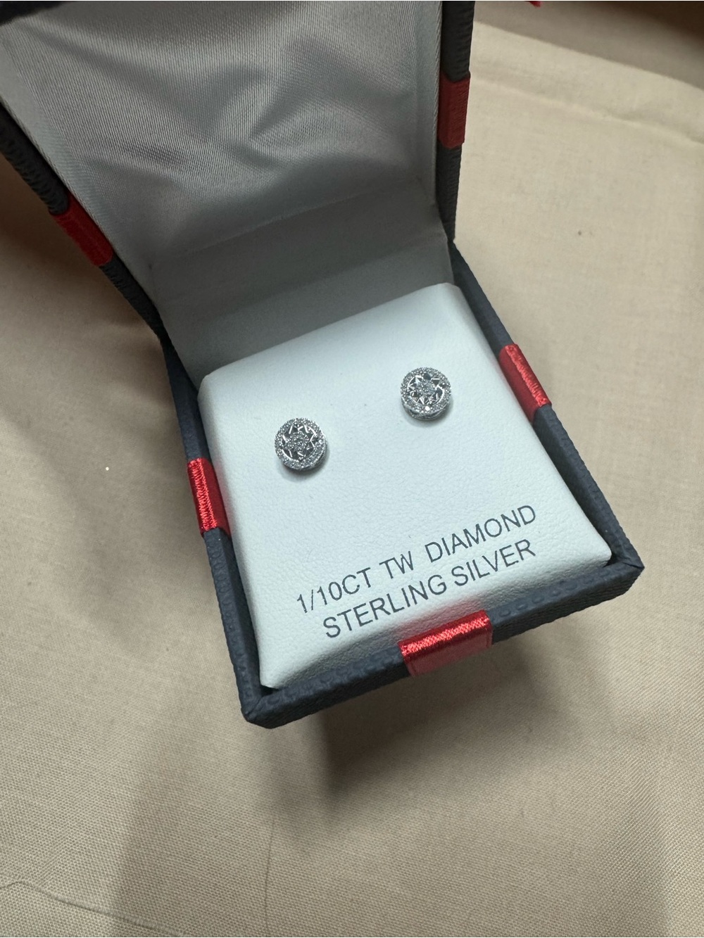 Sterling silver stud earrings